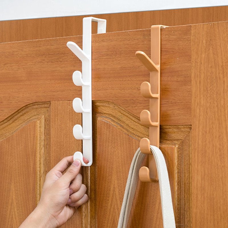 Over Door Hook clothes stands & shoe racks Door Hanger Towel Rack Coat Metal Hooks for Hanging Clothes Cabinet Door Bathroom Kit