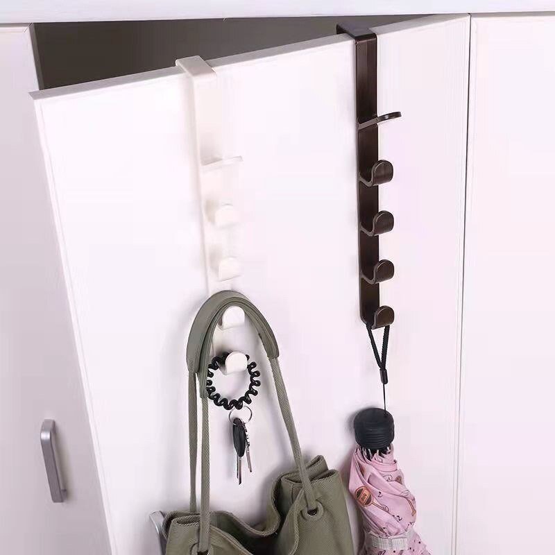 Over Door Hook clothes stands & shoe racks Door Hanger Towel Rack Coat Metal Hooks for Hanging Clothes Cabinet Door Bathroom Kit