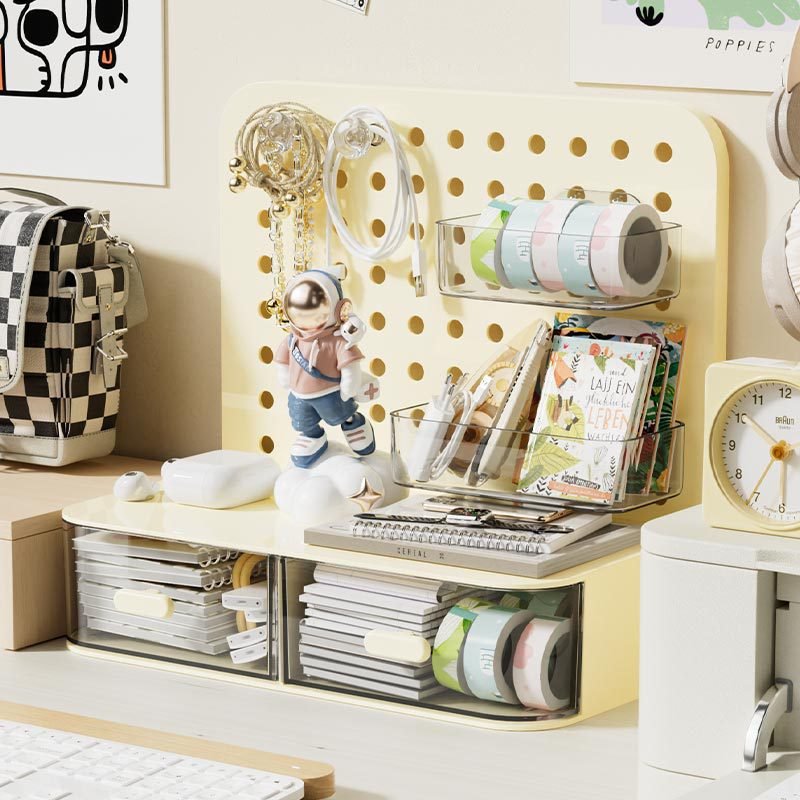 Desktop storage box Drawer type student pen holder Office location Rack acrylic desk stationery organizer