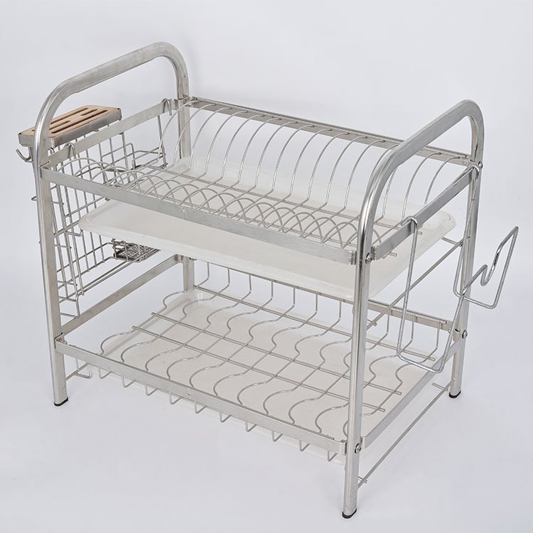 Wholesale kitchen tool drain bowl dish rack drying Stainless steel kitchen storage racks holders