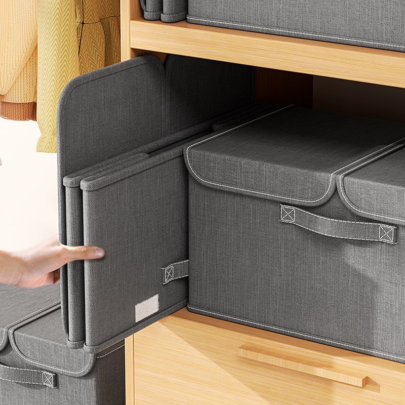 Toy Kids Storage Box Organizer for Christmas Baby Toys Cabinet Chest with Lid Storage Bag For Clothes Storage Container
