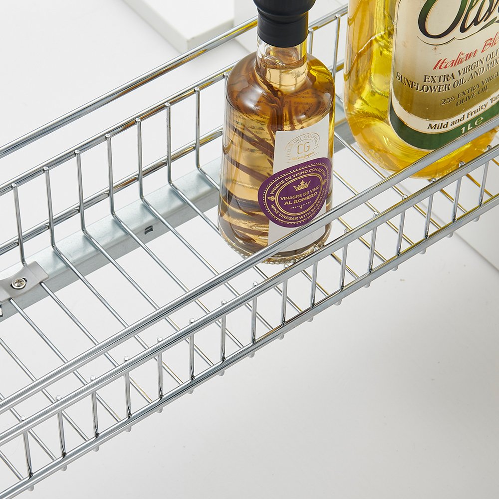 Multifunctional Pull Out Basket Storage Drawer Kitchen Wire Basket
