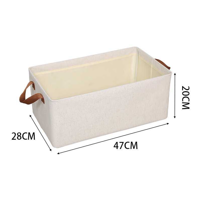 New Tianshan cotton and linen Fabric Storage Basket for Shelves home storage & organization Shelf clothes socks bra pants etc