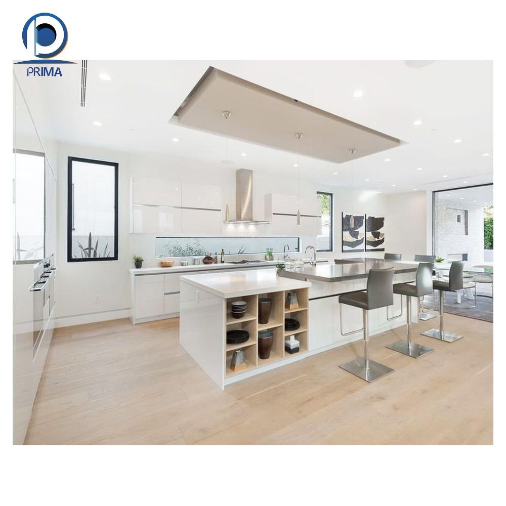 Prima Kitchen Cabinet Modern Design PVC Roller Shutter For Storage Rack With Door Drawer Basket Kitchen Cabinet