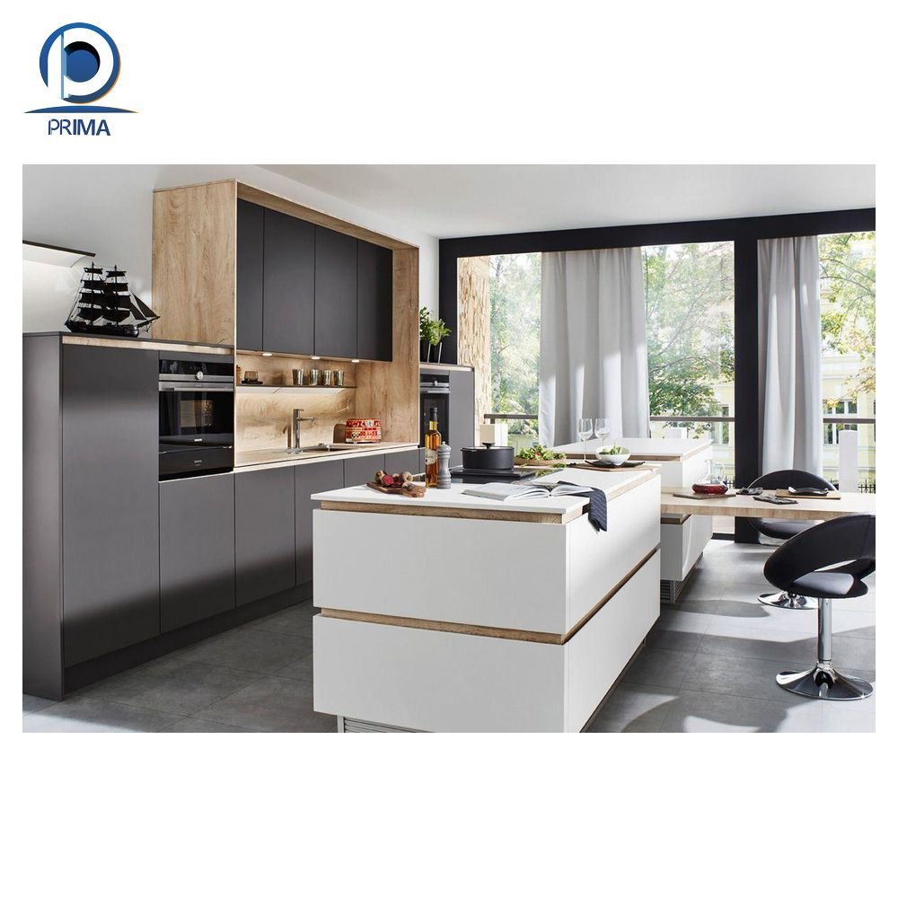 Prima Kitchen Cabinet Modern Design PVC Roller Shutter For Storage Rack With Door Drawer Basket Kitchen Cabinet