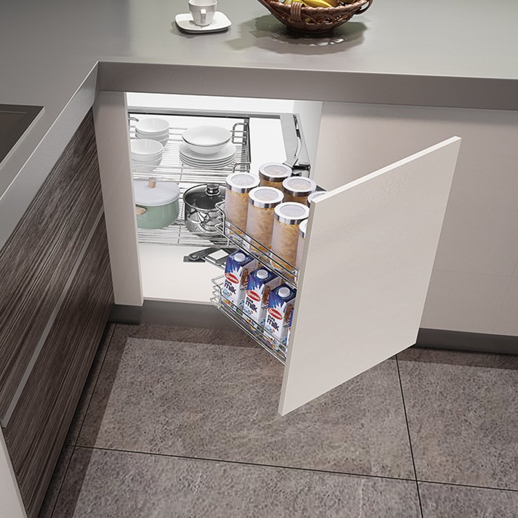 Online shop hot selling kitchen cabinets magic corner basket