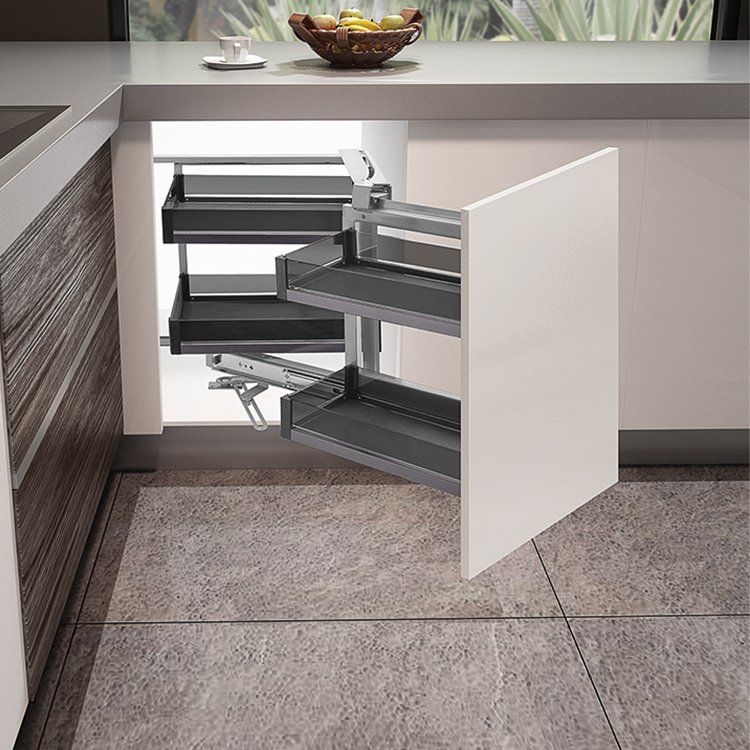 Online shop hot selling kitchen cabinets magic corner basket