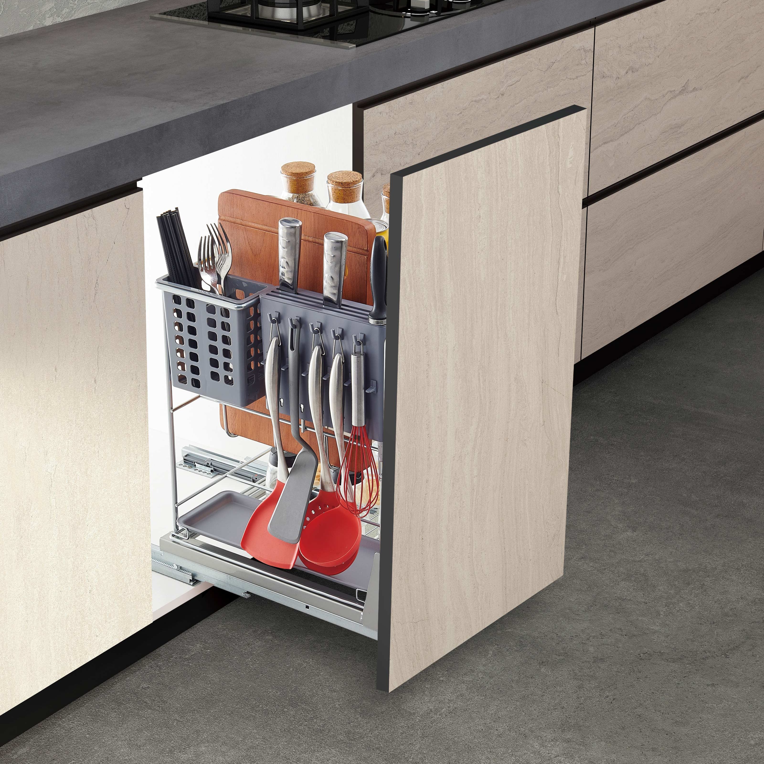 Wholesale Kitchen Cabinet Accessories Kitchen Storage Cabinet soft closing Kitchen Drawer Basket Pull Out Basket