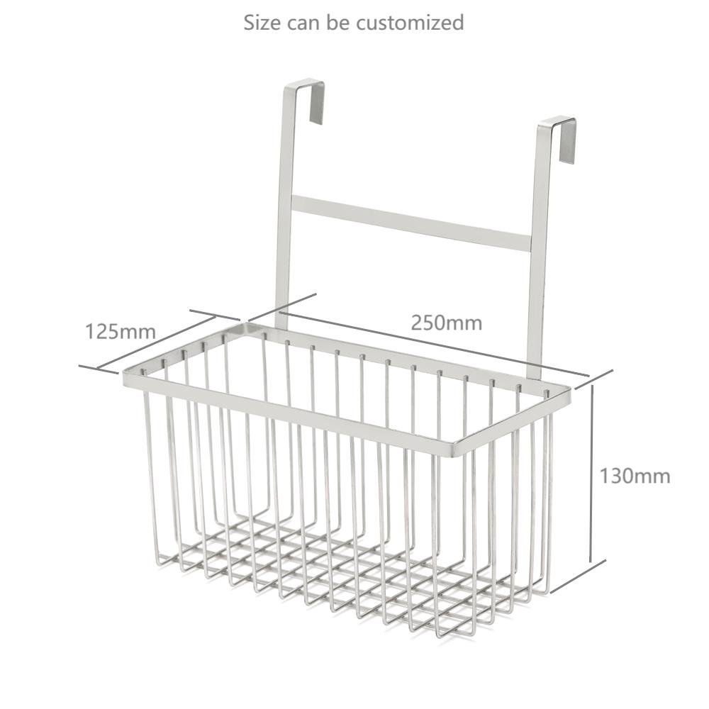 Custom Stainless Steel Organization Essential Storage Steel Silver Metal Large Folding Metal Wire Storage Basket
