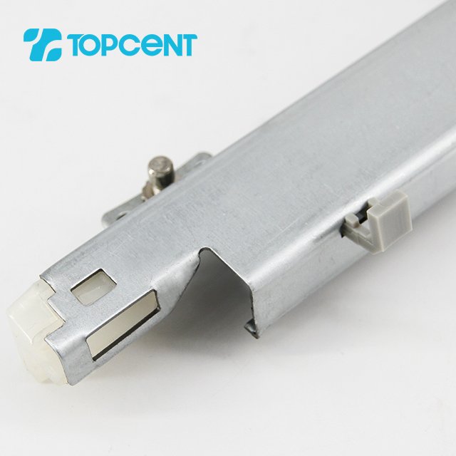 TOPCENT 2 fold channel sliders metal hidden ed drawer bottom mount drawer slides