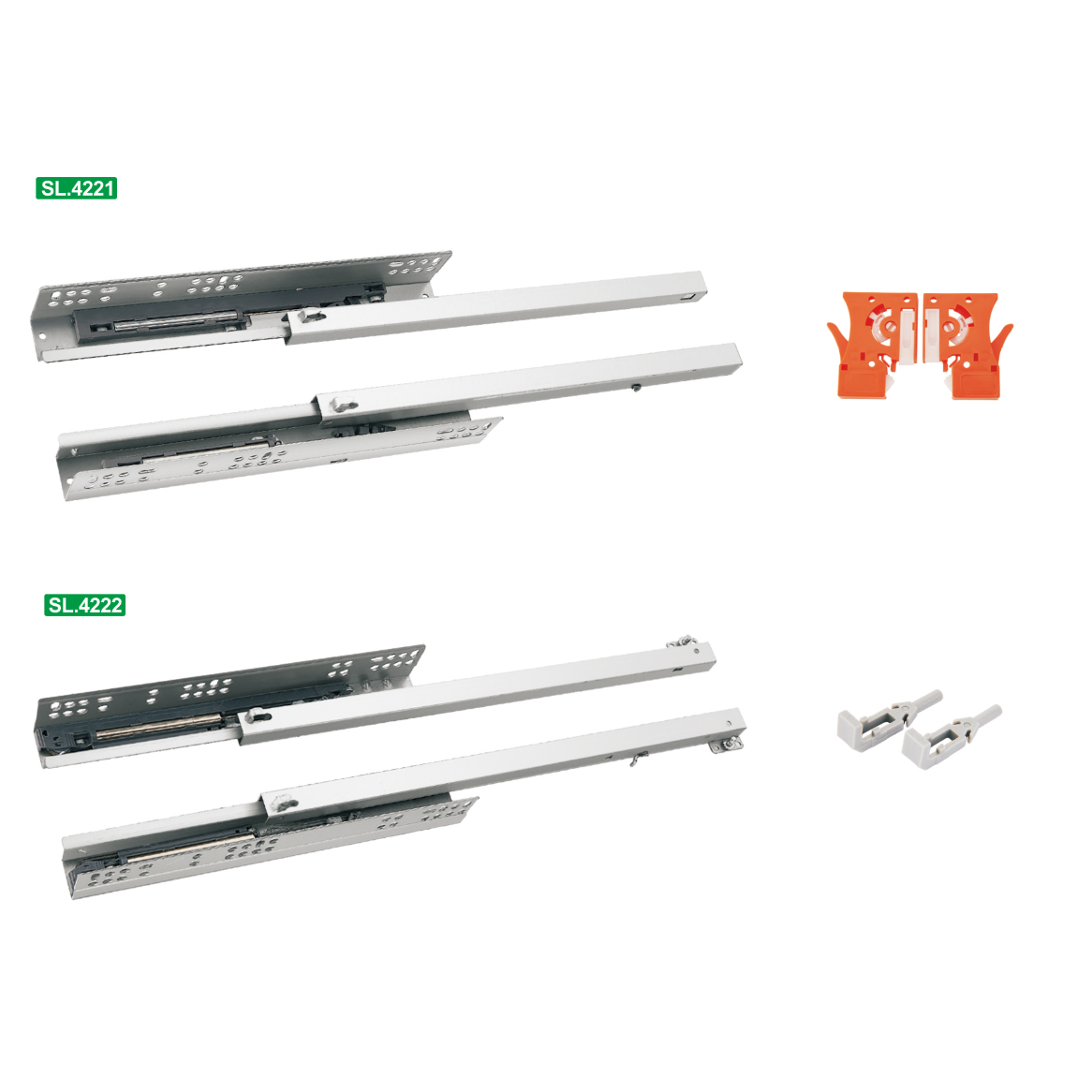 TOPCENT 2 fold channel sliders metal hidden ed drawer bottom mount drawer slides