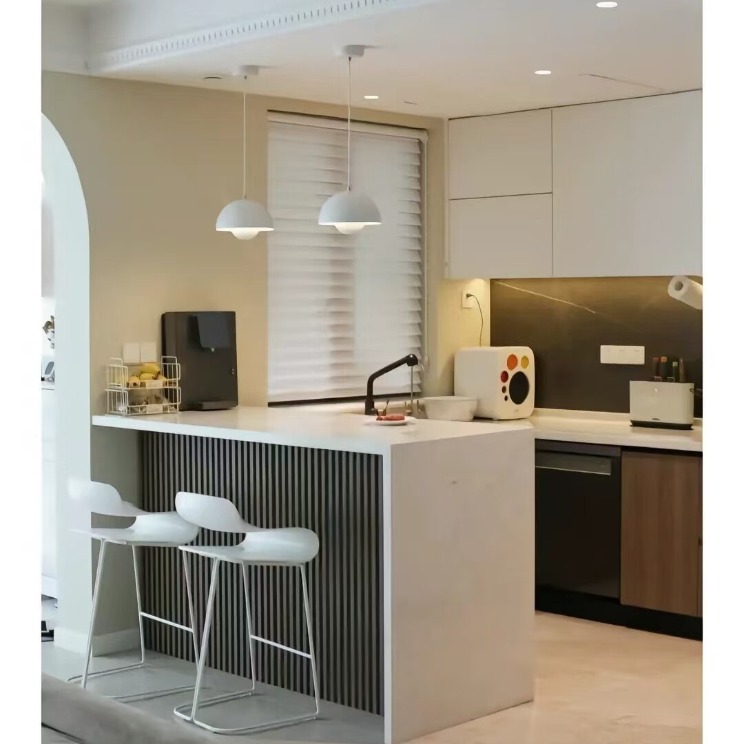 Wooden wind kitchen island dining table integrated household small unit modern simple table kitchen island