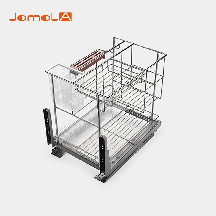 Factory custom home storage kitchen pantry organizer pull out basket