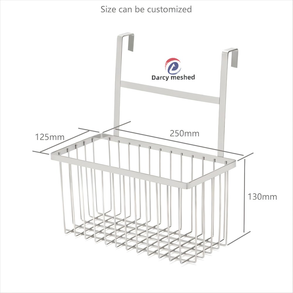 Wall Basket Ventilated Accessories Storage Display Organizing Baskets Hanging Metal Wire Baskets