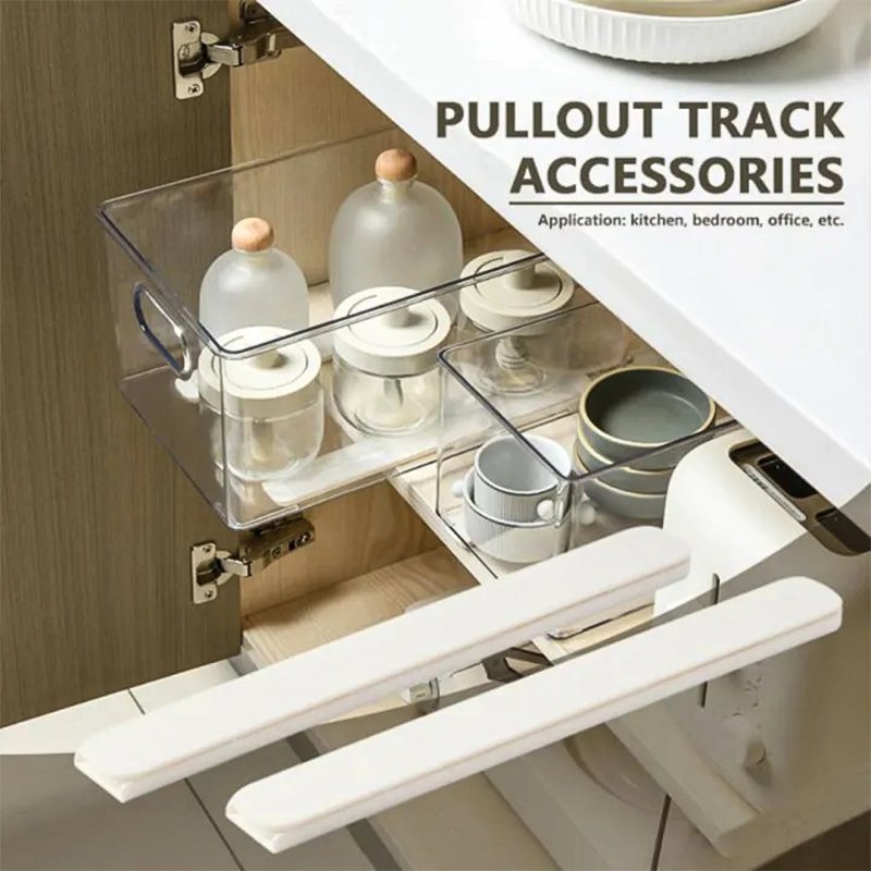 Storage Basket Track DIY Drawer Organizers Slides Storage And Organization Accessories