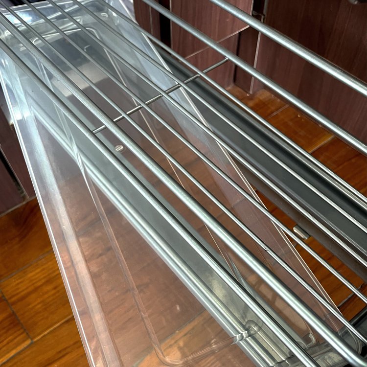 Manufactory 2 Tier Narrow Pull Out Wire Basket Drawer Kitchen Pantry Cabinet Storage Shelf