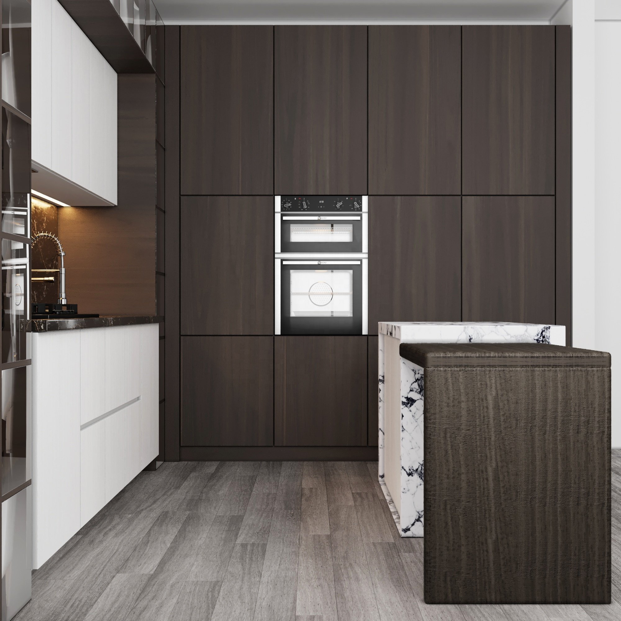 PA 2023 classic kitchen furniture in meters large storage modern design kichen cabinet sets
