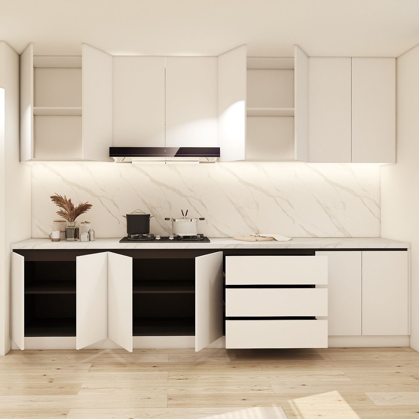 Hot sales modern design Island Modular Kitchen Wall Cabinets Custom Kitchen Cabinet solid wood kitchen cabinet designs