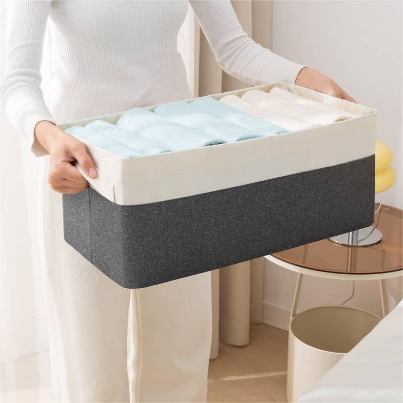 Cheapest Storage Closet Organizer Basket Folding oxford cloth Fabric Organizing Basketes Storage Bins For Clothes Toys Hotel