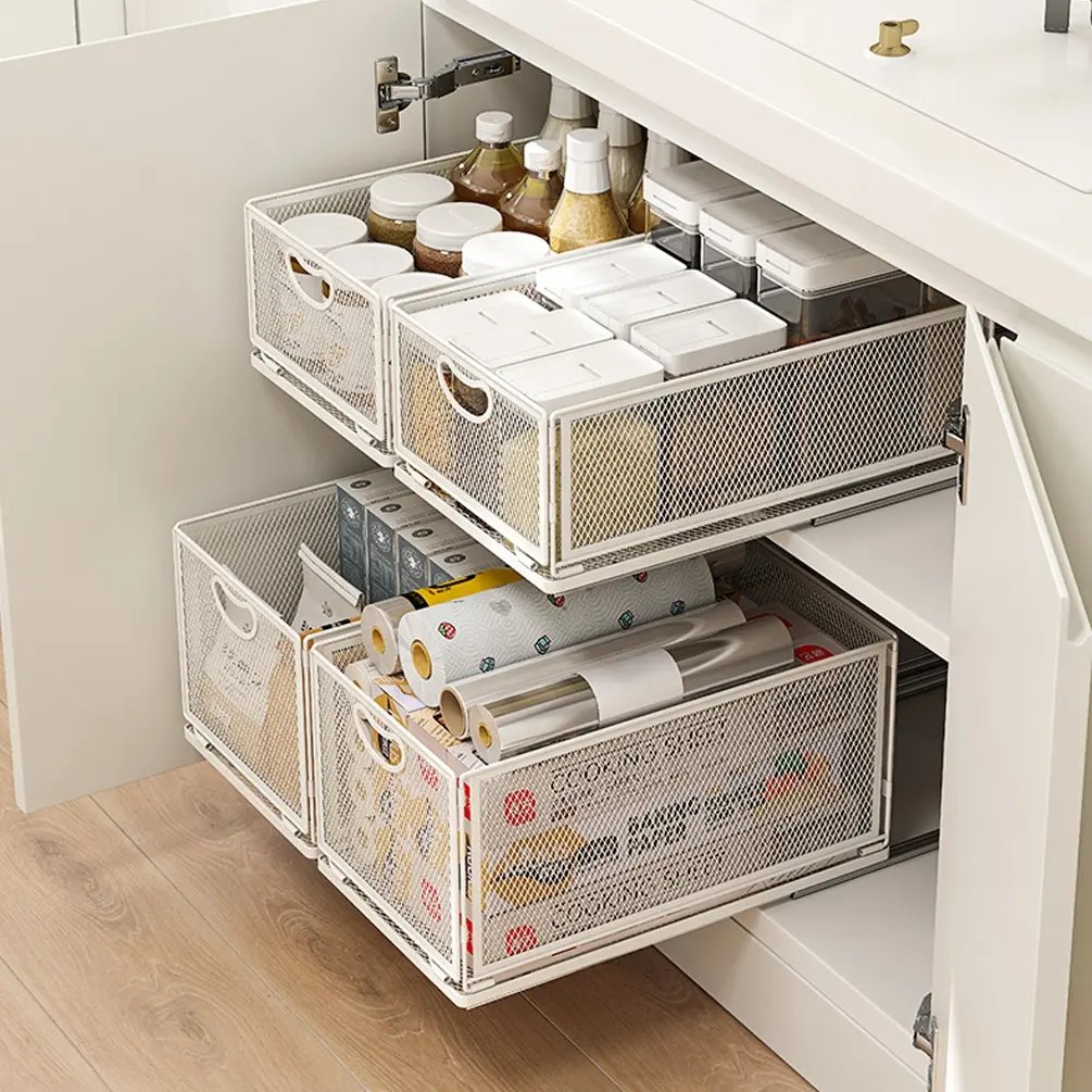Basket Drawer Organization kitchen organizer kitchen cabinets accessories cocinai escritorio organizadores de cocina