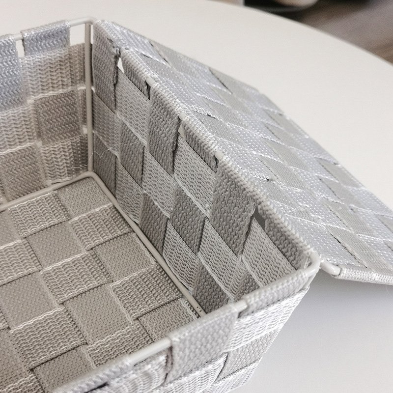 Hot Selling Modern Polypropylene Woven Rope Storage Box Cube Basket Bin Container Bathroom Storage Kitchen Organizer