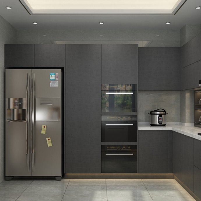 MAG Cheap Price hpl Surface Water-Proof and Abrasion-Resistance Kitchen cupboard cabinets design Compact Kitchen Furniture