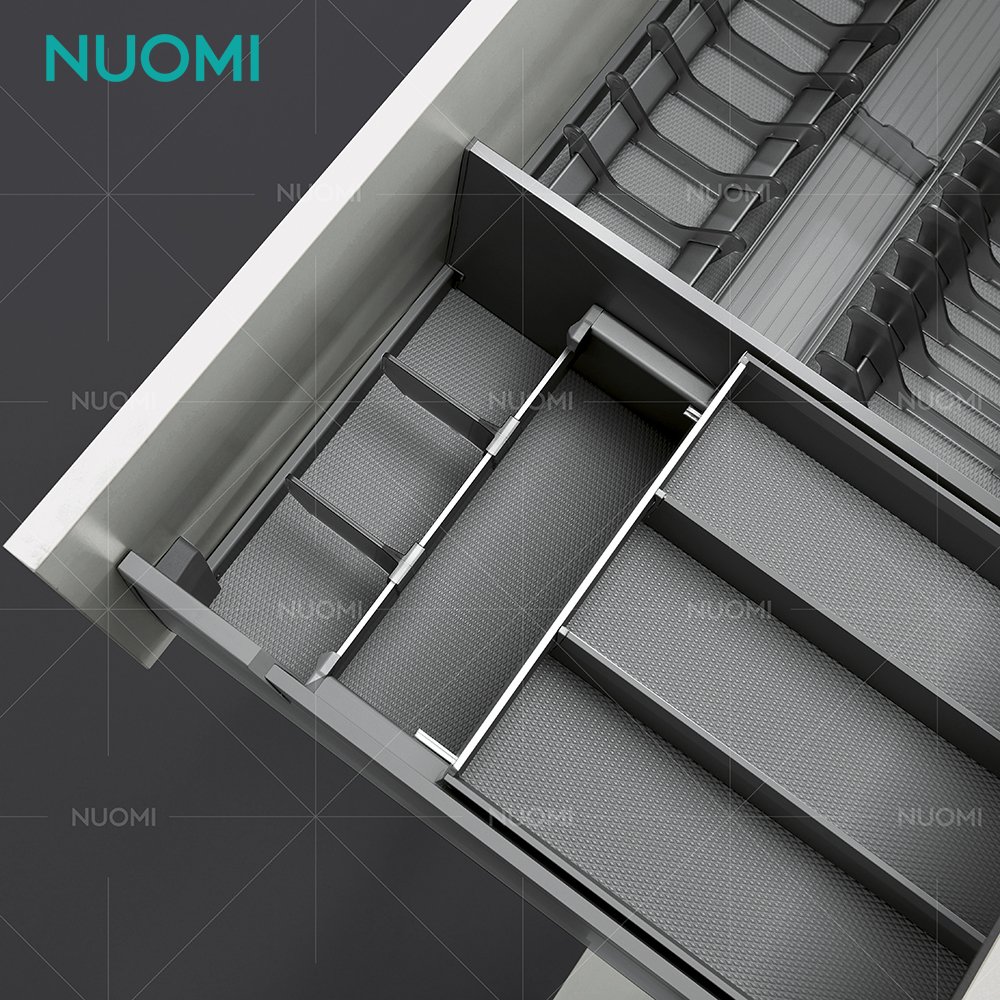 NUOMI ENCANTO Pull-Out Home Organizers Kitchen Cabinet Storage Basket Multifunctional Kitchen Drawer Basket
