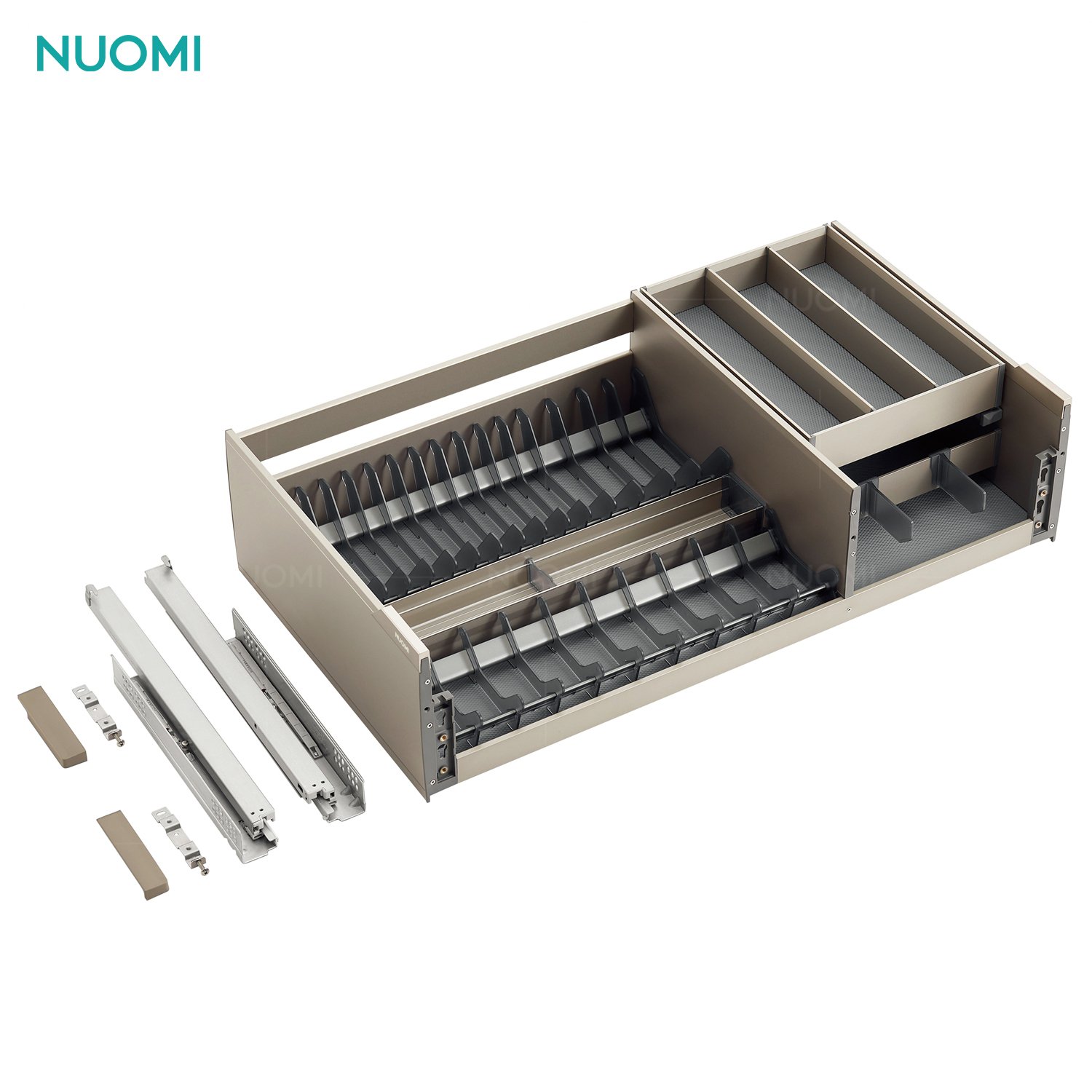 NUOMI ENCANTO Pull-Out Home Organizers Kitchen Cabinet Storage Basket Multifunctional Kitchen Drawer Basket