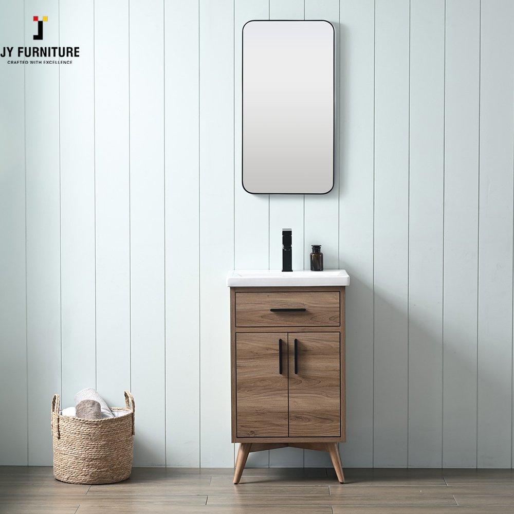 JY Furniture Vietnam Plywood Carcass High End Melamine Finishing Freestanding and Floating Bathroom Vanity