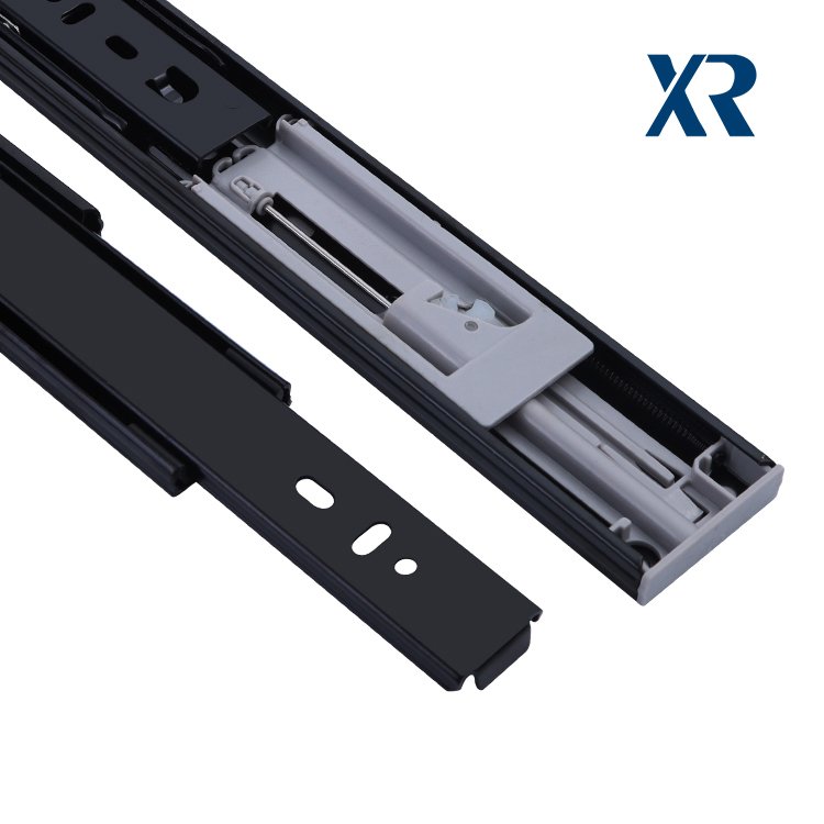 Factory Cabinet Black Soft Close 45 Mm Stainless Steel Drawer Slide