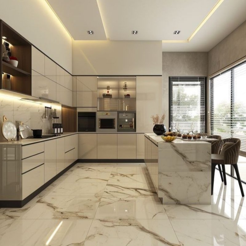 Cheap Price High Gloss Kitchen Modern Design Cabinets Set Kitchen Furniture Custom RTA Modern Modular Kitchen Cabinet