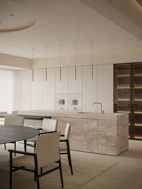 Artisan Custom Stylish Kitchen Cabinets Minimalist Design With Functional Cabinetry