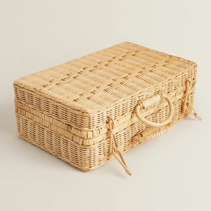 Hot Sale Rattan Storage Basket, Natural Rattan briefcase Basket Cheap Wholesale High Quality Vietnam