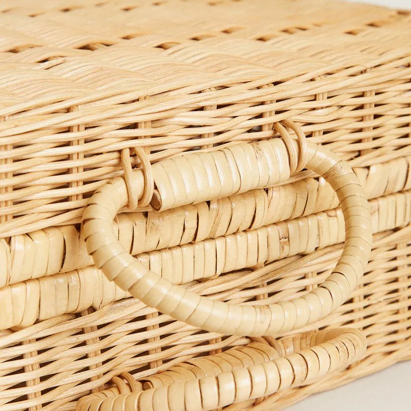 Hot Sale Rattan Storage Basket, Natural Rattan briefcase Basket Cheap Wholesale High Quality Vietnam