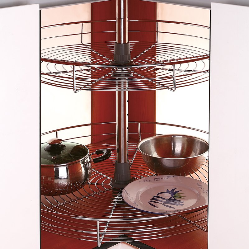 Modern 360 Revolving Kitchen Magic Corner Basket Drawer Basket For Kitchen Cabinet