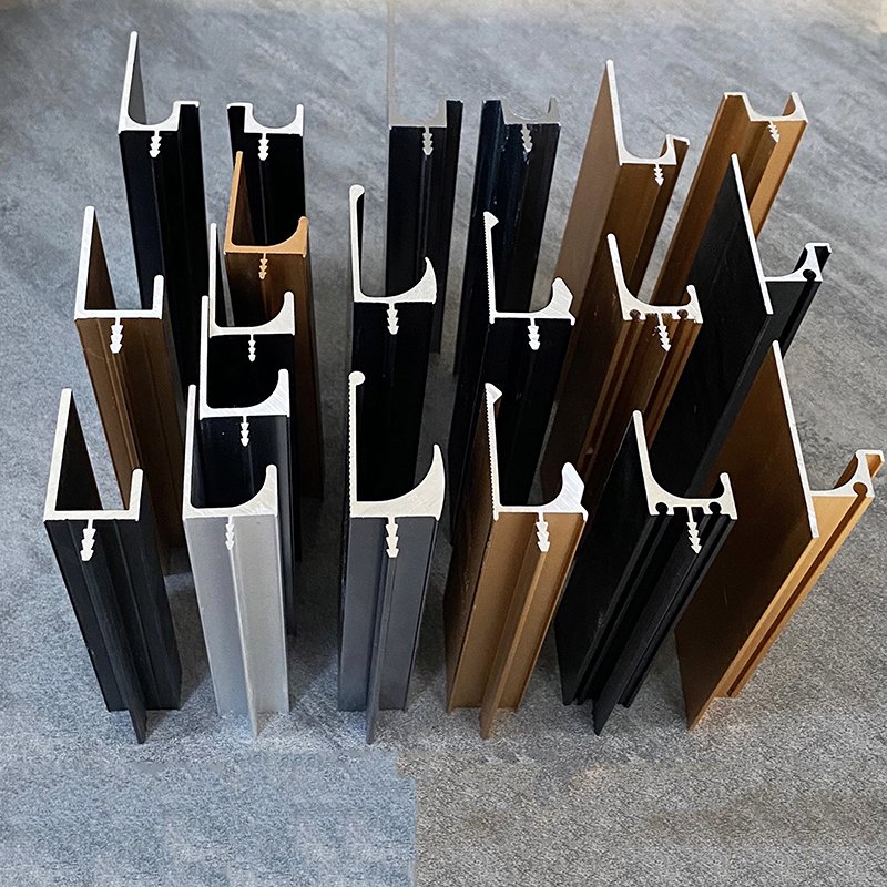 Kitchen cabinet wardrobe gold handles drawer cupboard pulls aluminum profile hidden long handle