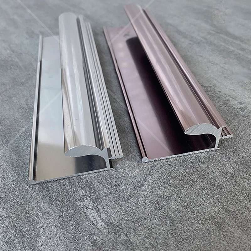 Kitchen cabinet wardrobe gold handles drawer cupboard pulls aluminum profile hidden long handle