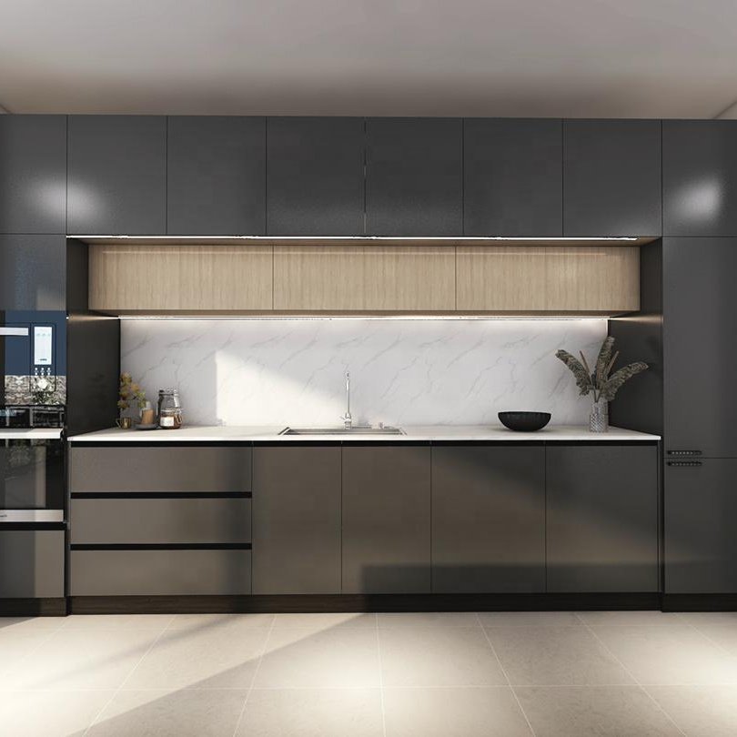 2021 Hot Sale Kitchen Cabinet Kitchen Furniture Design Wood Veneer Kitchen Cabinet For Wholesales