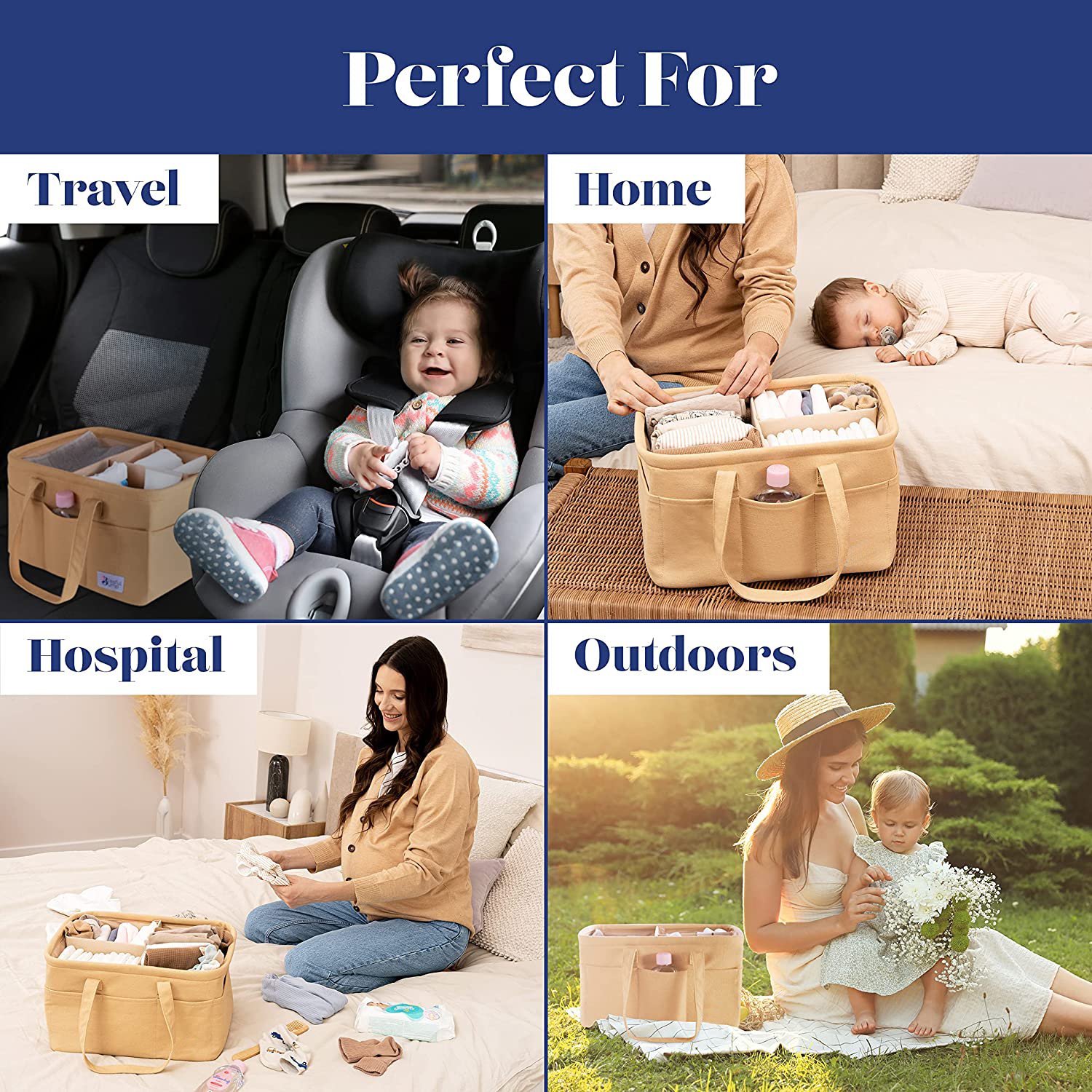 KUYUE Cotton Rope Baskets Woven Storage Organizer Round Open Dish for Jewelry Keys Toys Grey Nursery Candy Gift Kids Foldable