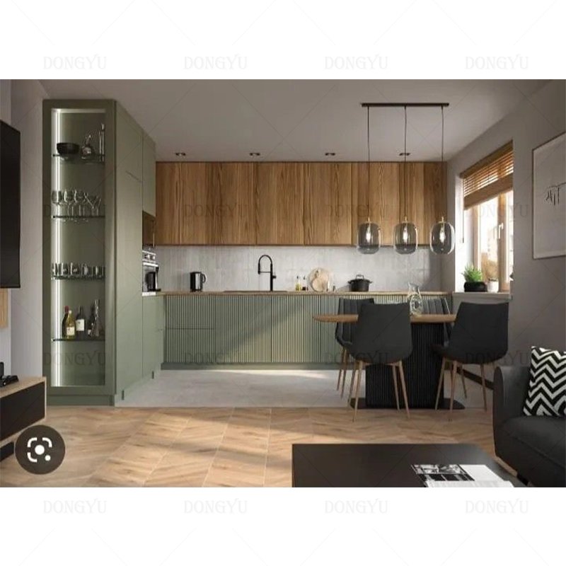 Modern Australia Standard Luxury Cheap China Furniture Design Sets Quartz Marble Island Melamine Solid Wood Kitchen Cabinets