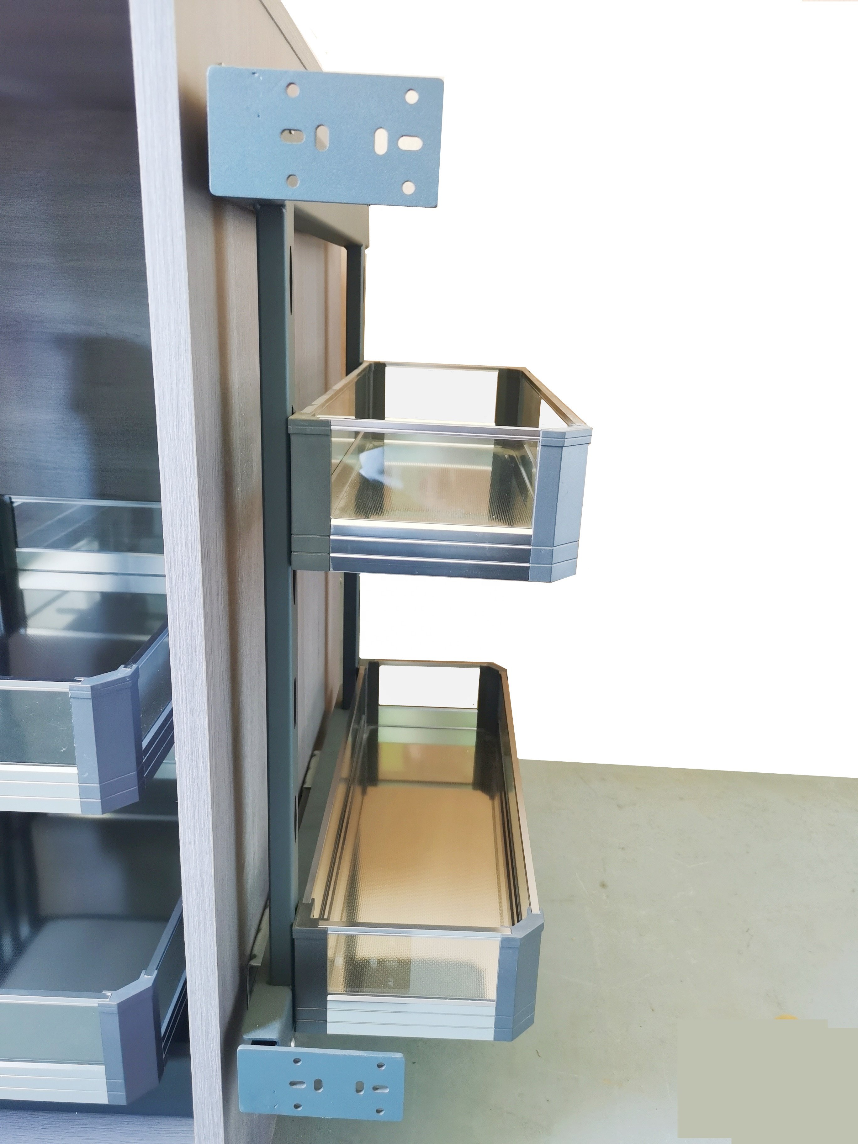 Base unit Kitchen Cabinet Side pull out bottle glass cabinet Storage Basket kitchen storage