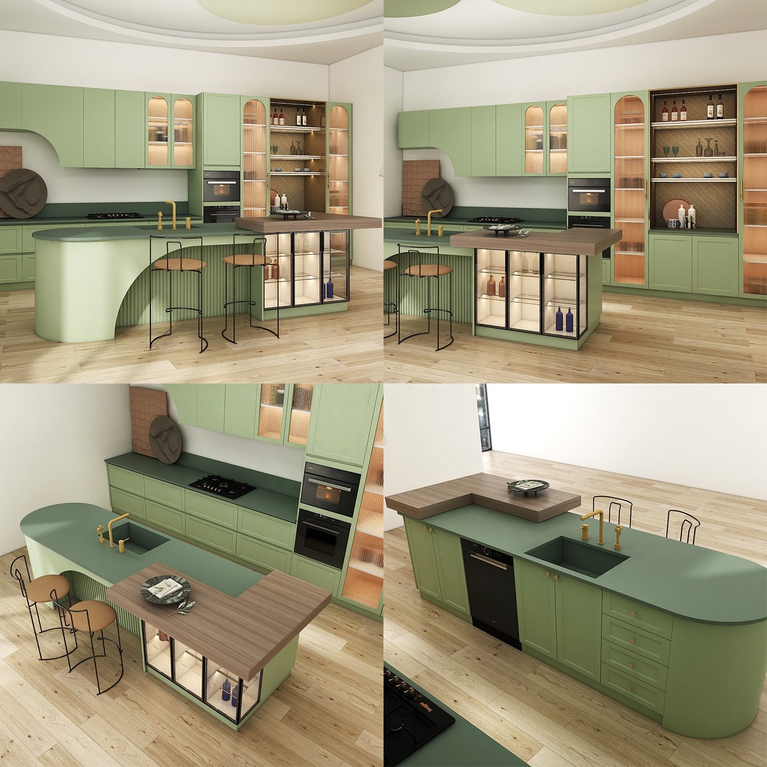 PA maker lazy susan two tone organizing corner tall lowes colored used sage green painting kitchen cabinet