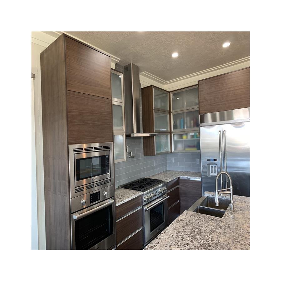 kitchen cabinets & accessories Modern Minimalist Stylish Custom small kitchen cabinet set with sink