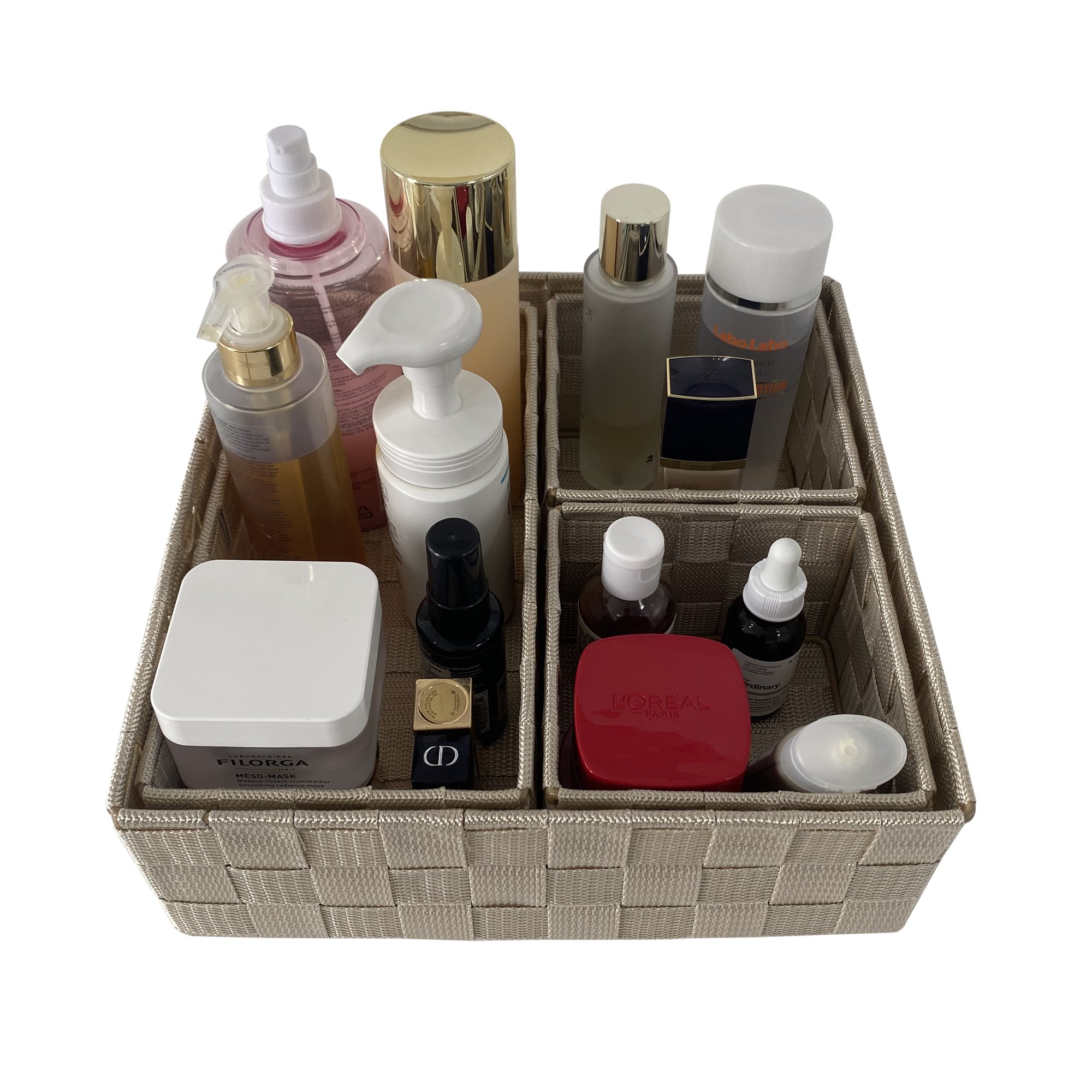 2024 Waterproof moisture-proof bathroom storage box Desktop cosmetics skincare rack Lipstick storage basket