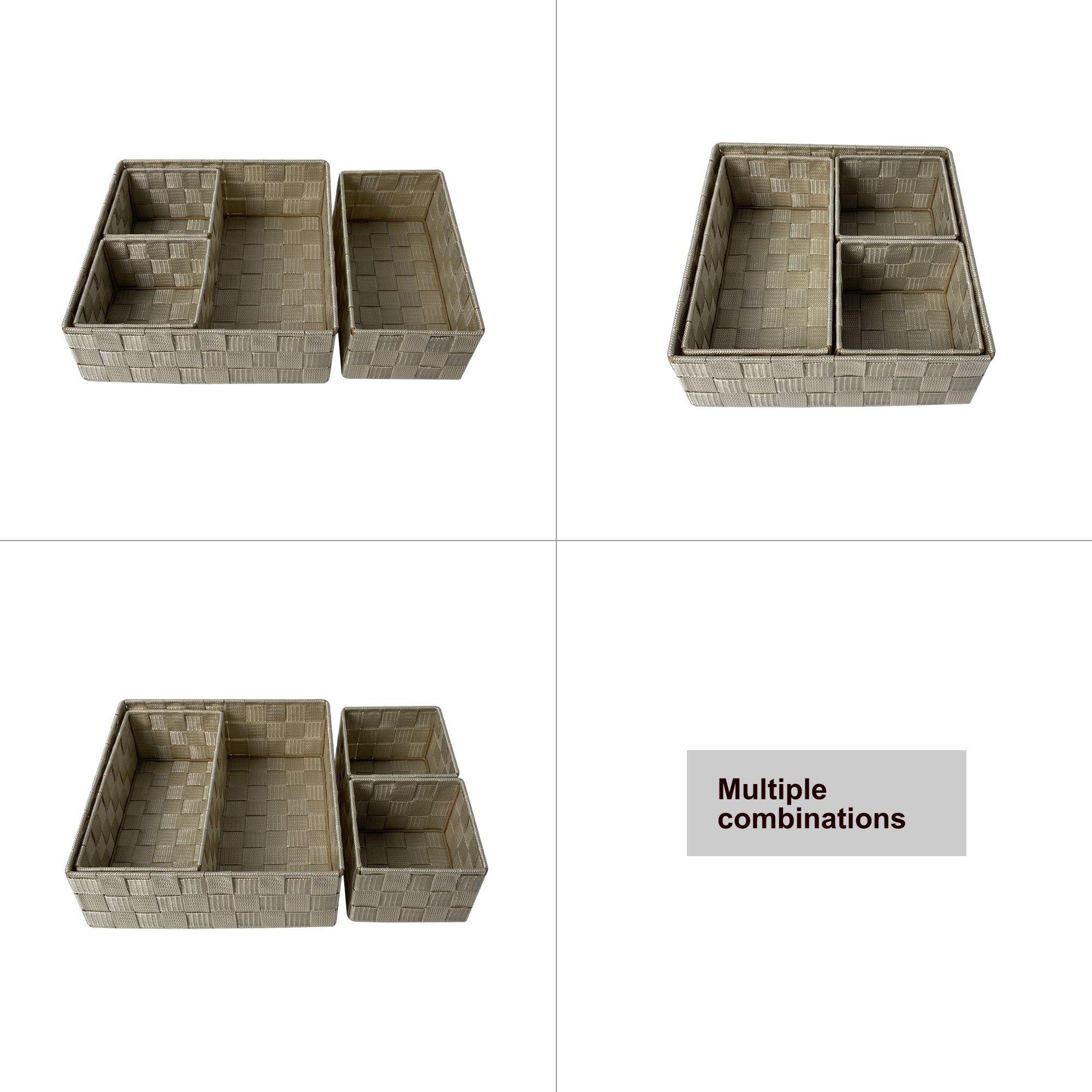 2024 Waterproof moisture-proof bathroom storage box Desktop cosmetics skincare rack Lipstick storage basket