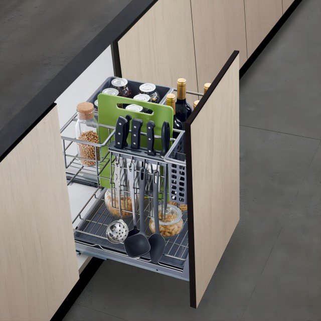 The most cost-effective slow slide multifunctional seasoning basket drawer pull basket