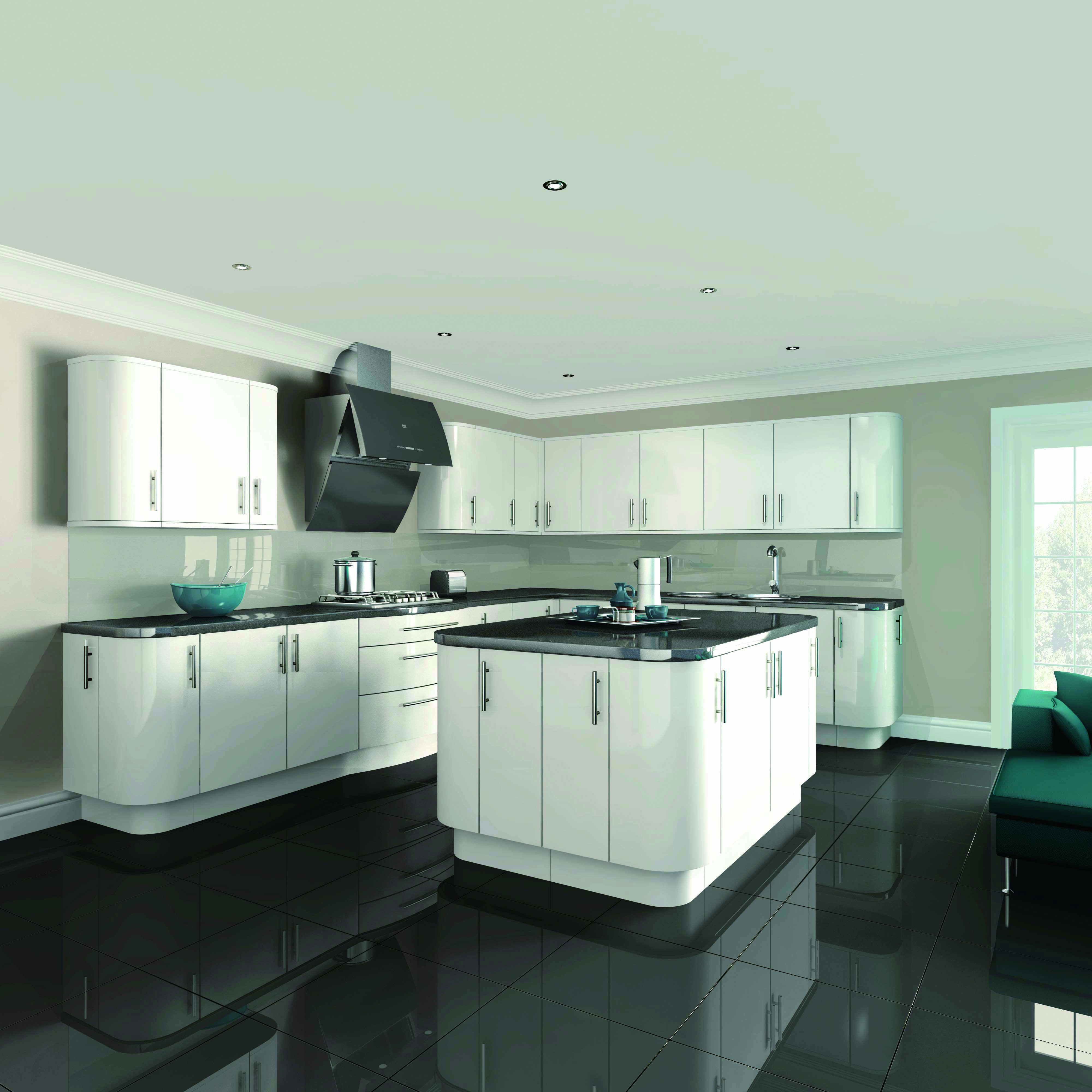 Solid Wood Modern Design Shaker US Australia White Kitchen Furniture Kitchen Cabinets