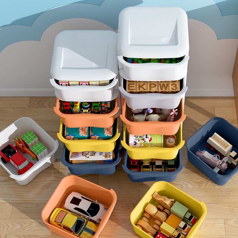 Cartoon Children Cloth Wardrobe Assembled Baby Kids Toys Plastic Drawer Storage Cabinet 1 2 3 4 5 layer colorful drawer