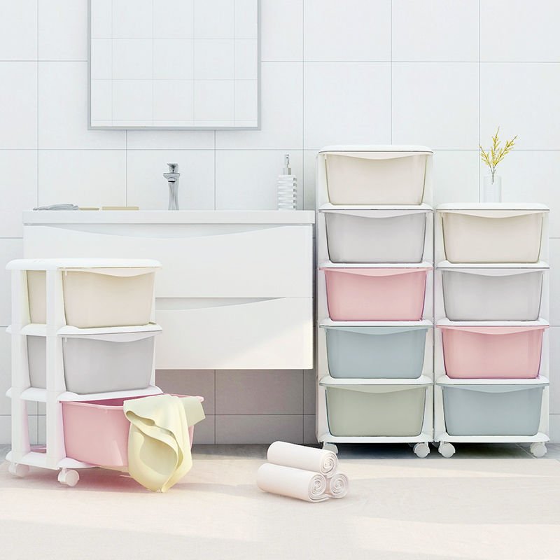 Cartoon Children Cloth Wardrobe Assembled Baby Kids Toys Plastic Drawer Storage Cabinet 1 2 3 4 5 layer colorful drawer