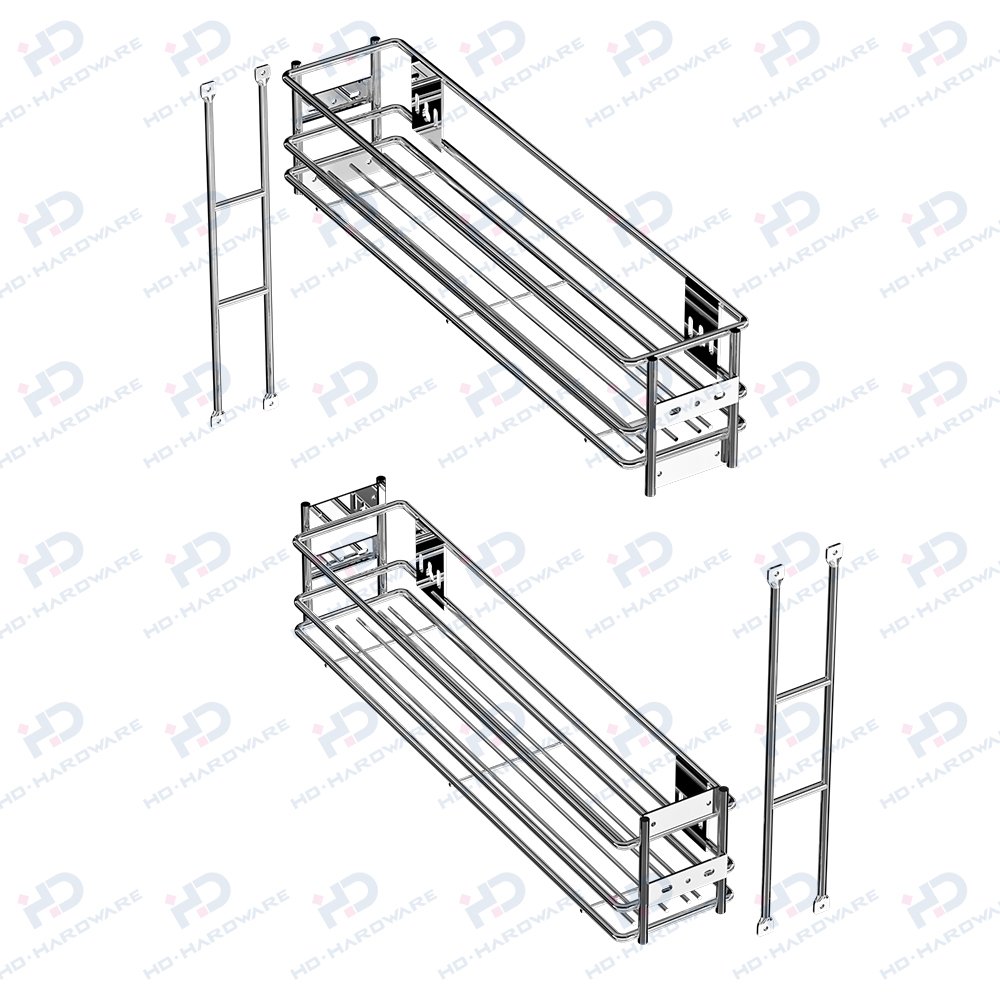 Stainless steel dish rack dish drying rack kitchen storage racks pull out drawer basket pull out cabinet organizer